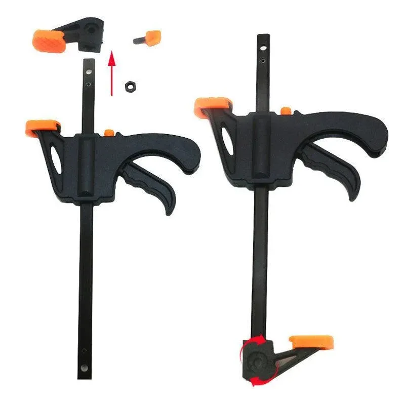 Quick Woodworking Clip Bar Clamp F-Tyle Grip Quick Ratchet Release Squeeze Tools - Orange โ image 5