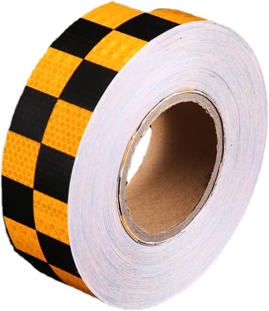 Reflective strips - Reflective tape - 3 m x 50 mm - Reflective warning tape - Reflective tape - Outdoor - Waterproof - Fluorescent tape - Shipping safety tape