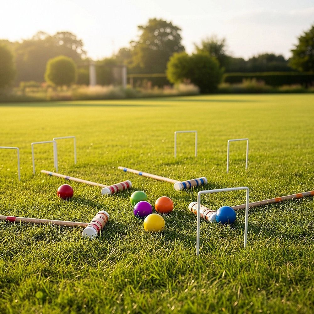 Croquet Set For Up To 6 Players Complete Outdoor Lawn Game Set For Family Gatherings And Events — image 3