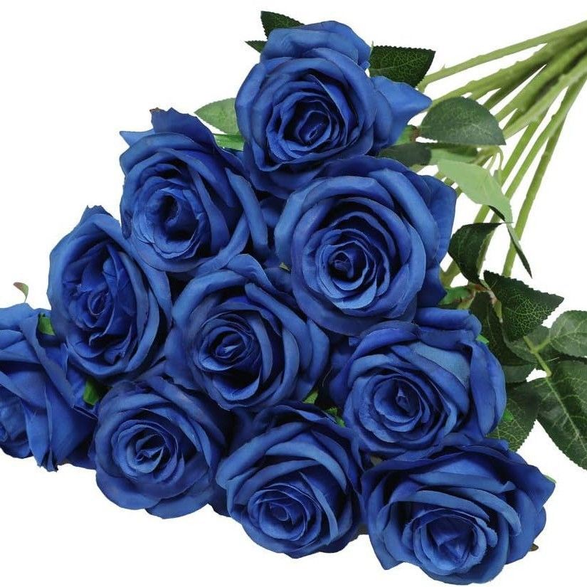 Artificial Silk Roses 25-Piece Bouquet Wedding Decorations Family Gathering - Yellow - Size L — image 6