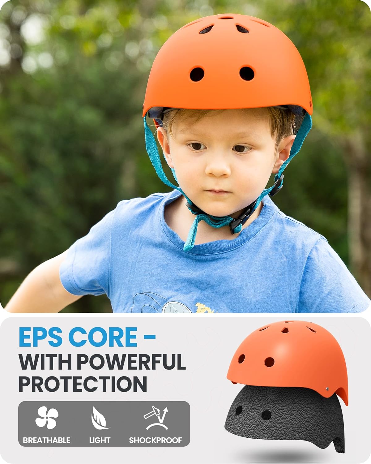 OutdoorMaster Youth & Kids Bike Helmet - Adjustable Multi-Sports Skateboard Helmet with Removable Liners for Balance Bike, Toddler Scooter, One Wheel โ image 5