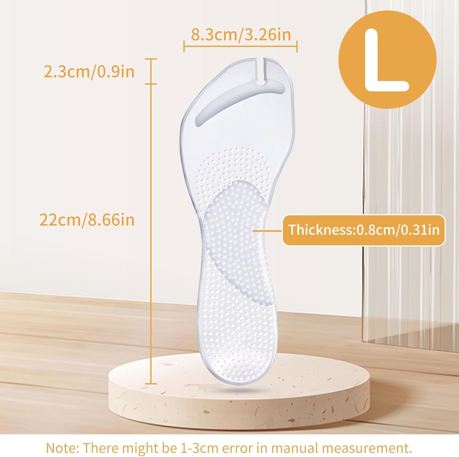 2 Pairs Gel Arch Support Cushion Insoles Adhesive Silicone Flip Flop Thong Inserts Invisible Slim Pain Relief Anti-Slip Shock Absorption Plantar Fasciitis โ image 2