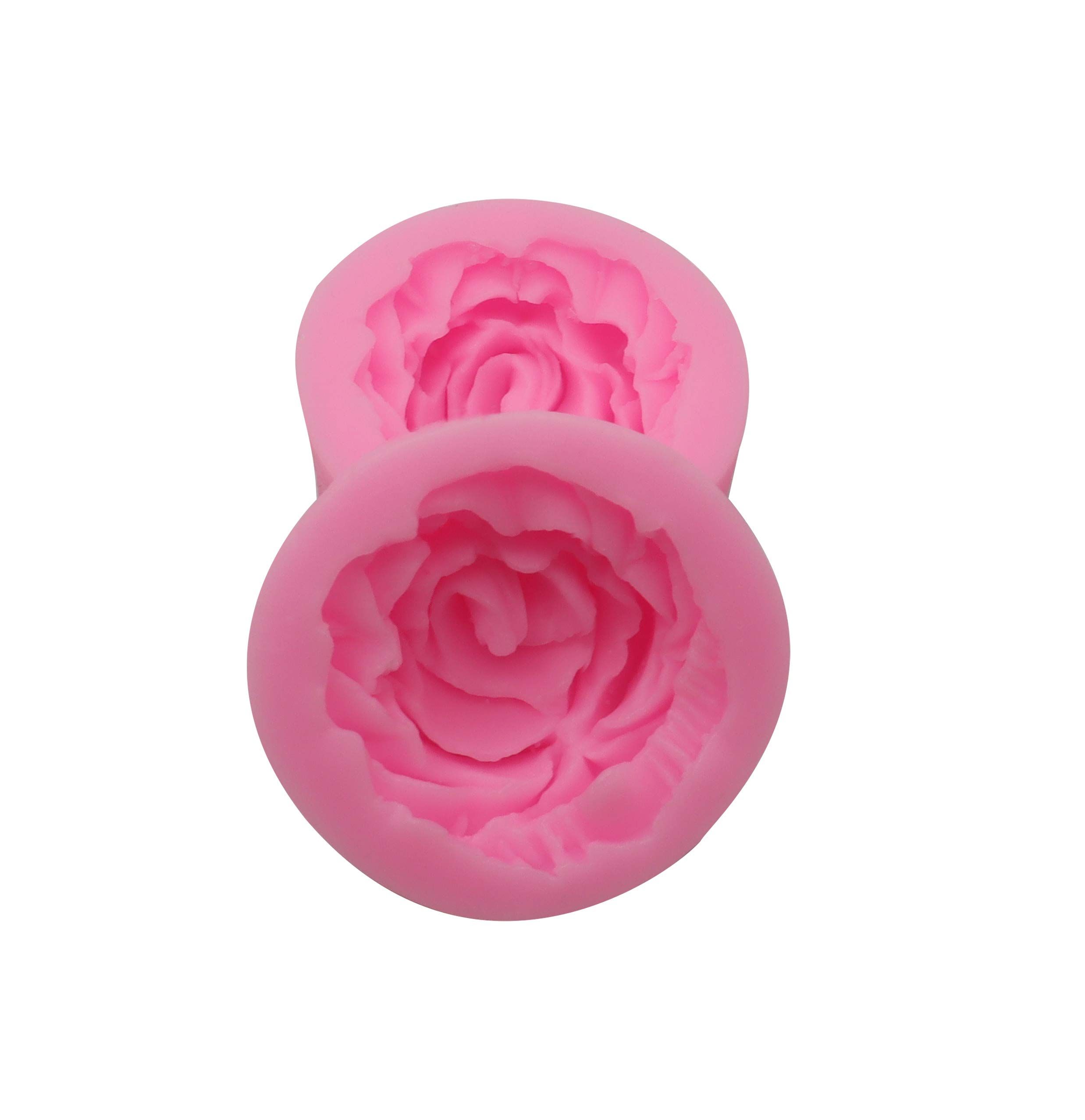 2 Piece 3d Flower Bloom Rose Shape Silicone Molds for Cupcake Dessert Chocolate Jelly Cookie Decor, Jewelry, Pastry, Chocolate — image 5