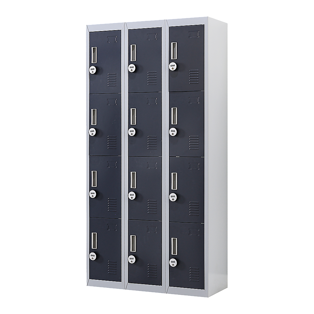 12-Door Locker for Office Gym Shed School Home Storage - 4-Digit Combination Lock โ image 3