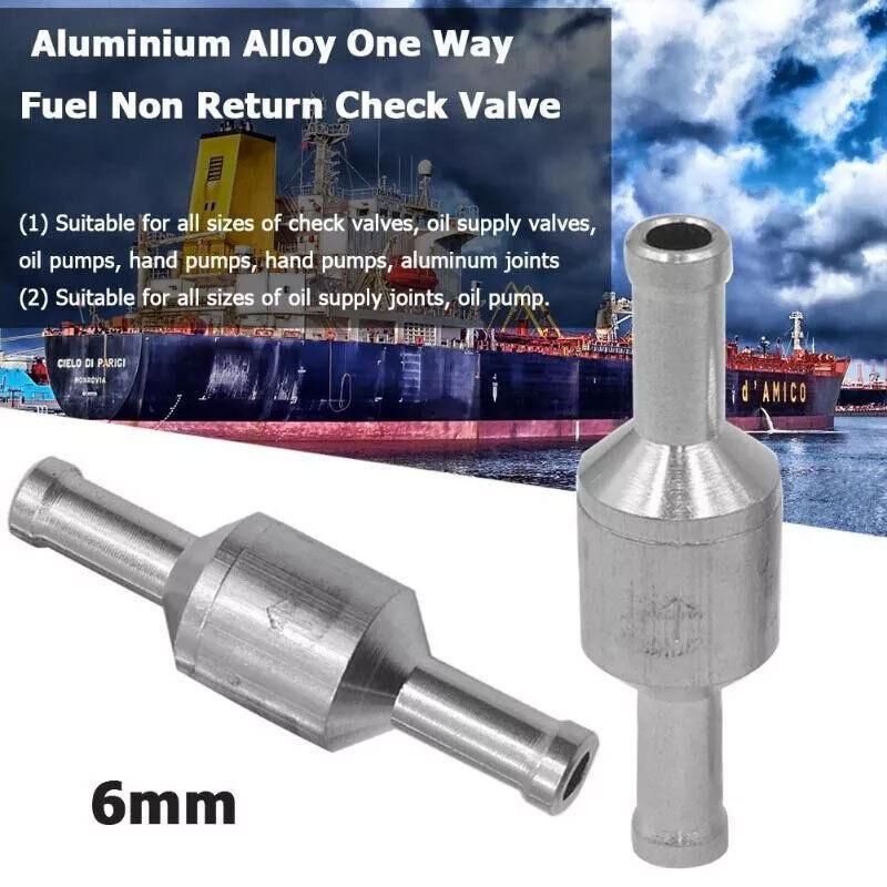 2X 6/8/10/12Mm One Way Non Return Check Valve Air Fuel Petrol Diesel Oil Vacuum - 6MM — image 6