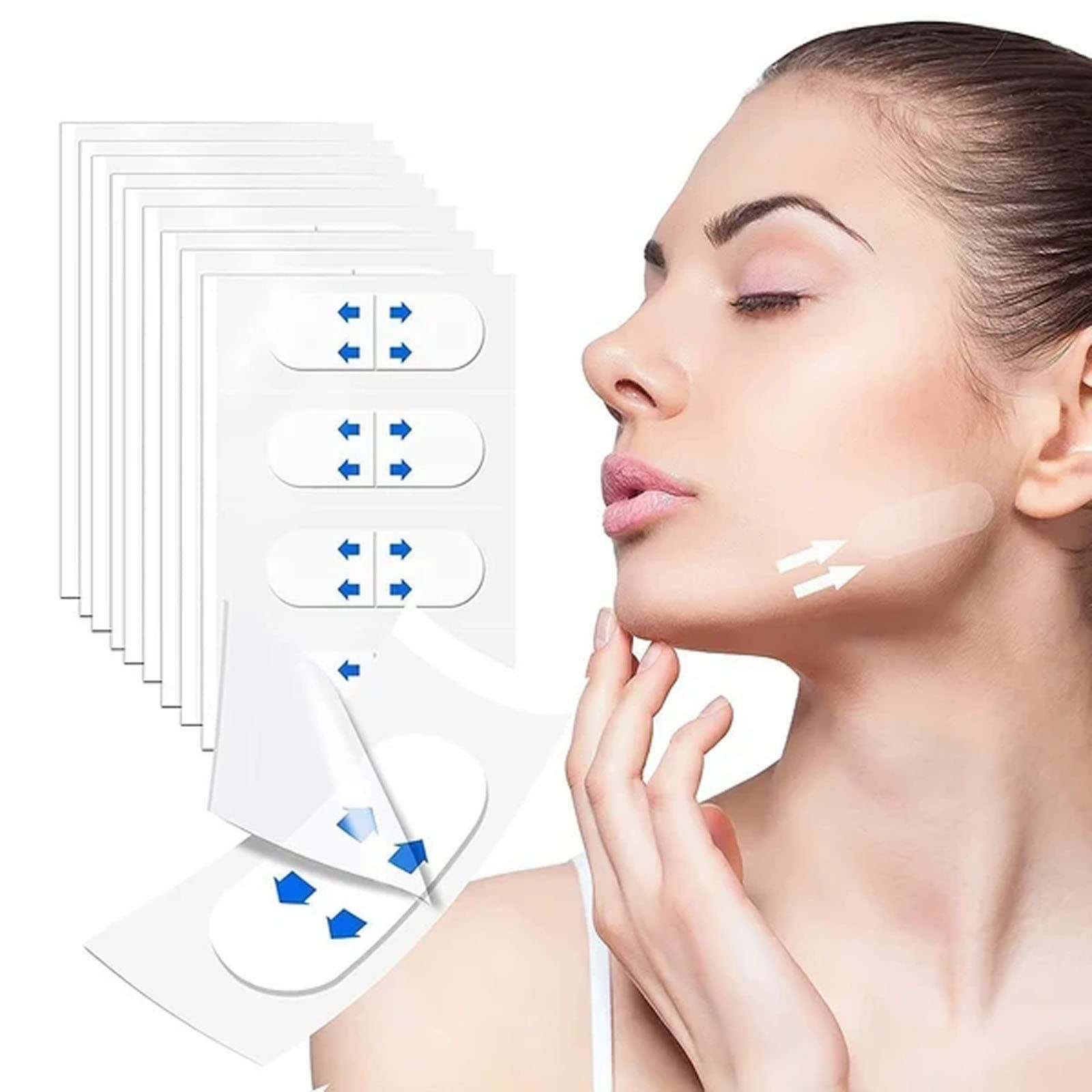 Face Lift Tape, Invisible Face Lift Tapes and Bands, Neck Face Facial Lifting Tape Instant, Makeup Tool Hide Facial Wrinkle(120PCS)