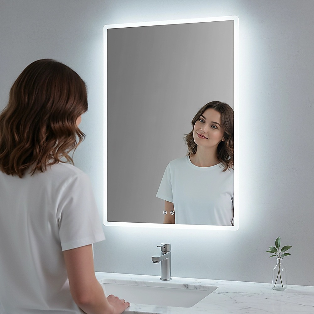 Smart Mirror Bathroom Vanity LED Lighted Wall Mirror 800x600mm โ image 5