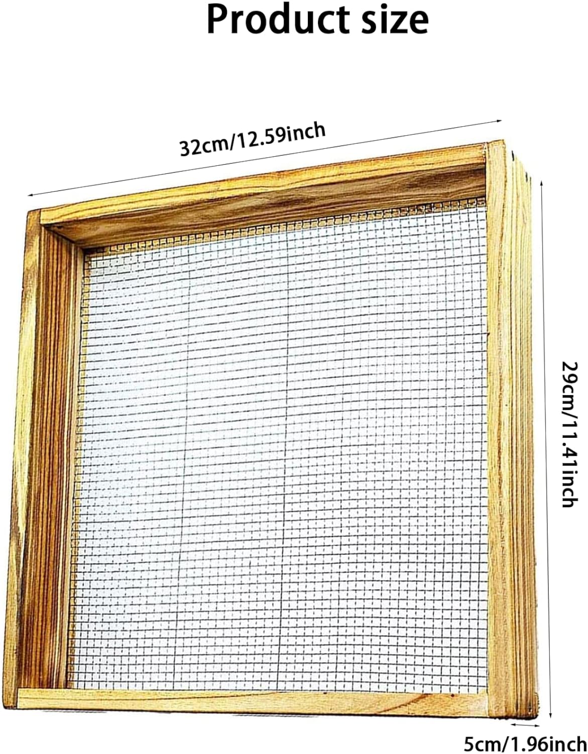Garden sieve, soil sieve, mesh, ground stone, sand sieve, garden tool for sifting compost, dirt, soil, leaves, live — image 4