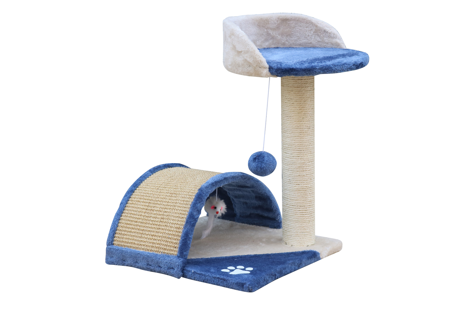 YES4PETS 50 cm Cat Scratching Post Tree Scratching Pole Climbing Post-Blue โ image 3