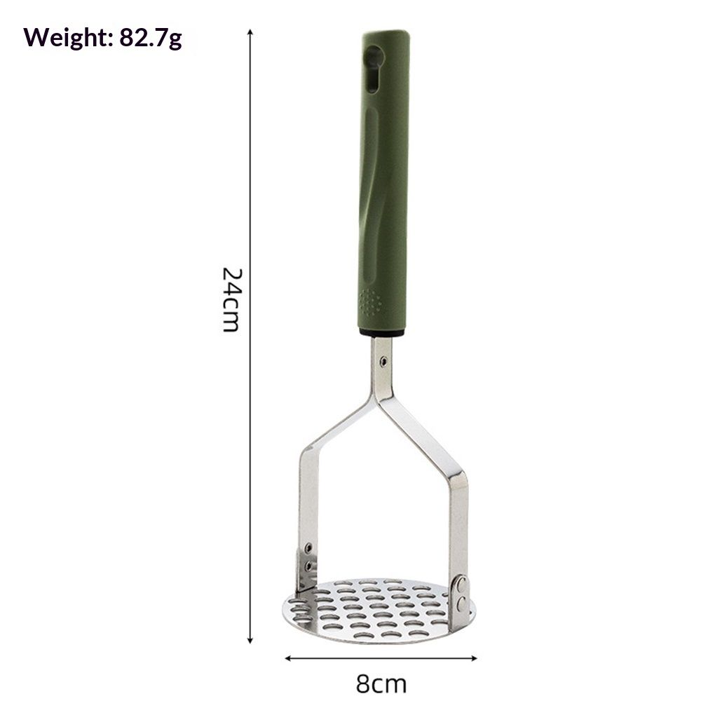 Stainless steel potato press - Heavy Duty Metal Masher for Mashed Potatoes, Avocado, Beans & Sweet Potato - Commercial & Home Kitchen Utensil (Dishwasher Safe) โ image 5