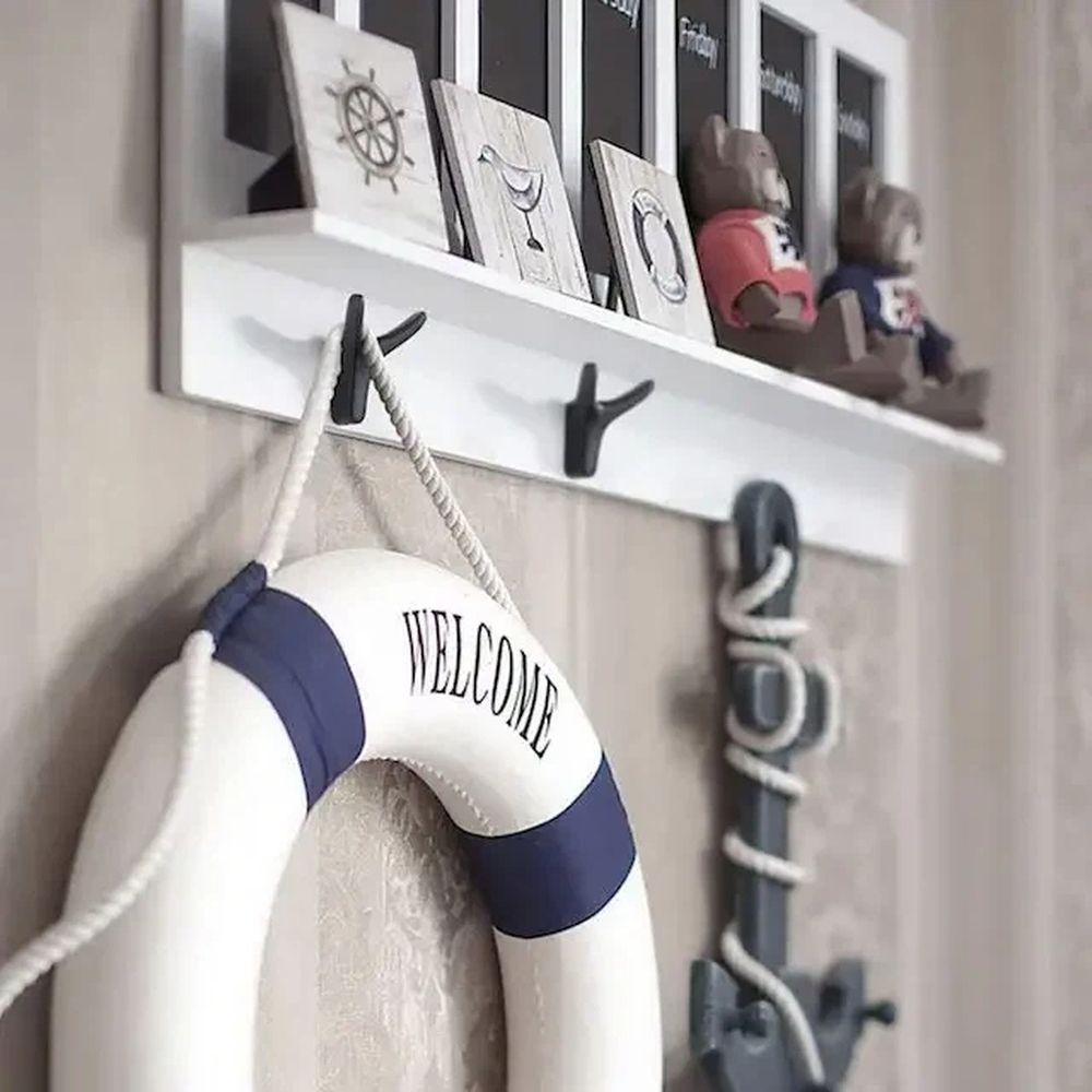 2pcs Hanging clothes hook, single hook, fixed wall mounted, bathroom, shoe cabinet, coat hook after entering the entrance hall — image 5