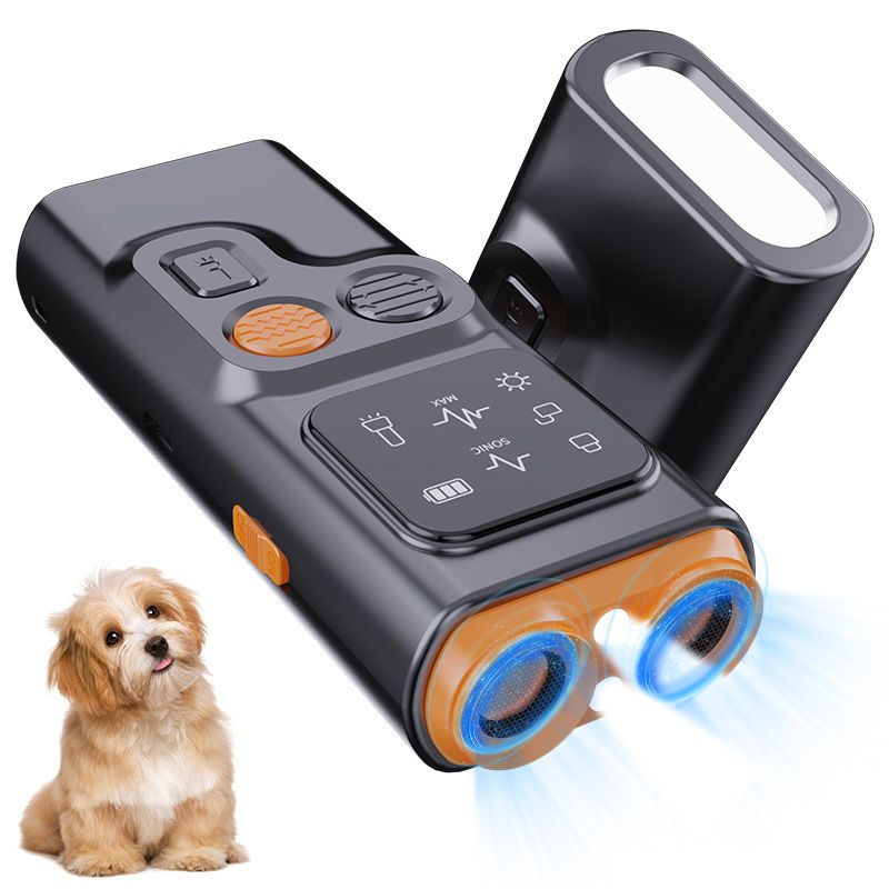 Dog Bark Deterrent Devices, Ultrasonic Anti Barking Device for Dogs Can Stop Bad Behavior, Portable Dog Training Device, with HD Display and LED Flashlight, No — image 2