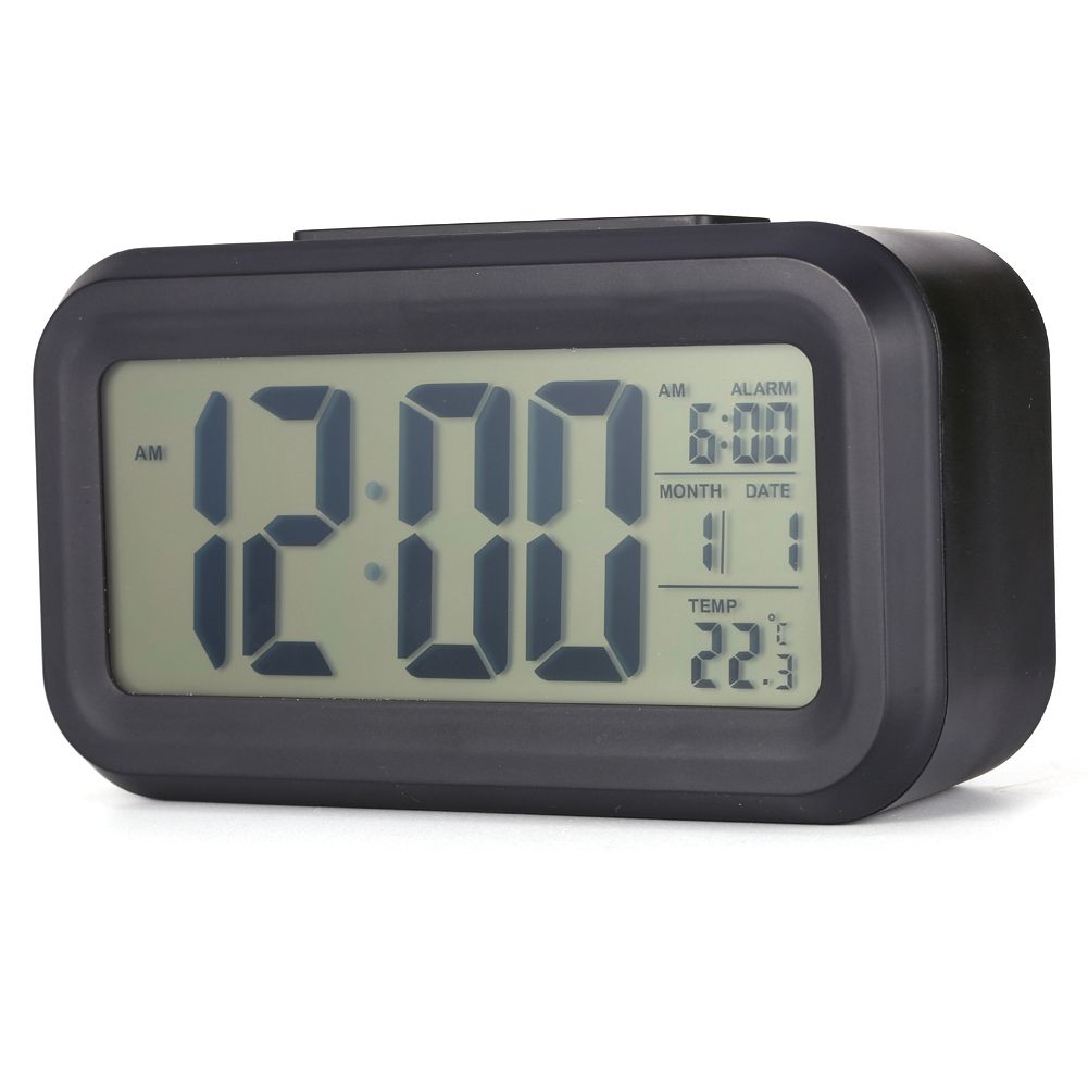 LED Backlight Digital Snooze Desk Alarm Clock Temperature Calendar Display Local โ image 3