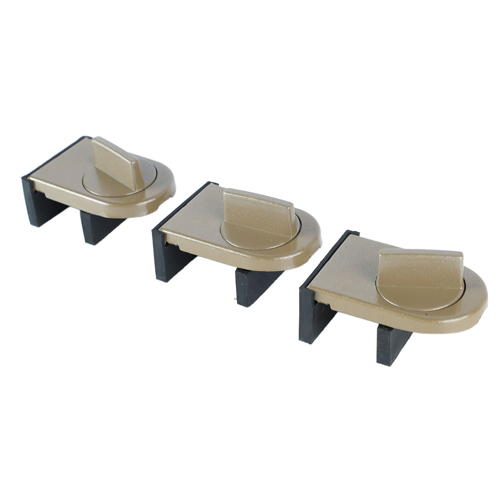 3PCS Sliding Window Locks Aluminum Alloy Safety Lock for Home Bedroom Bathroom Office Brown โ image 4