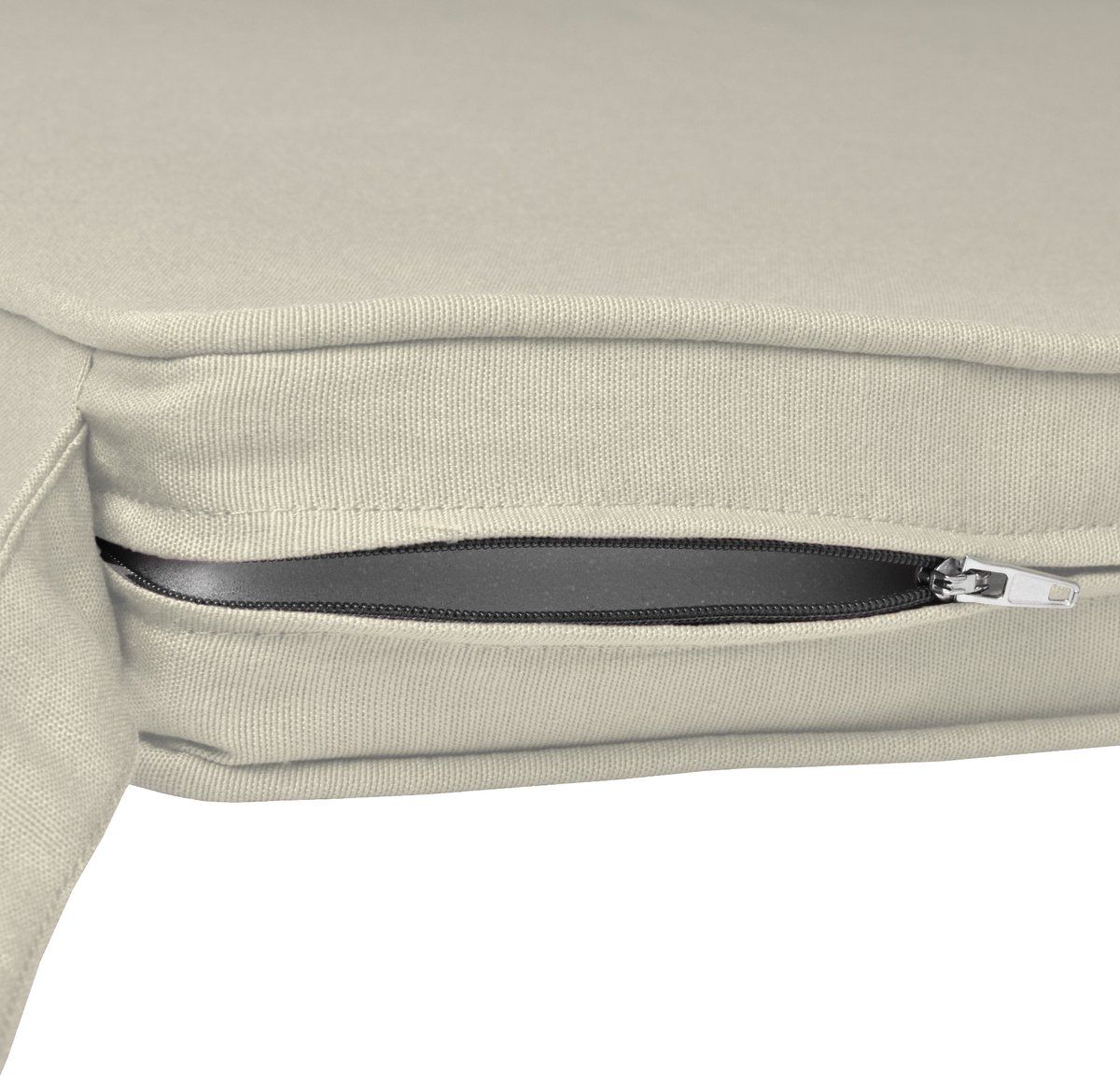 4-Pack Cream Tie-On Chair Seat Cushions with Removable Covers, 45 x 40 cm — image 3