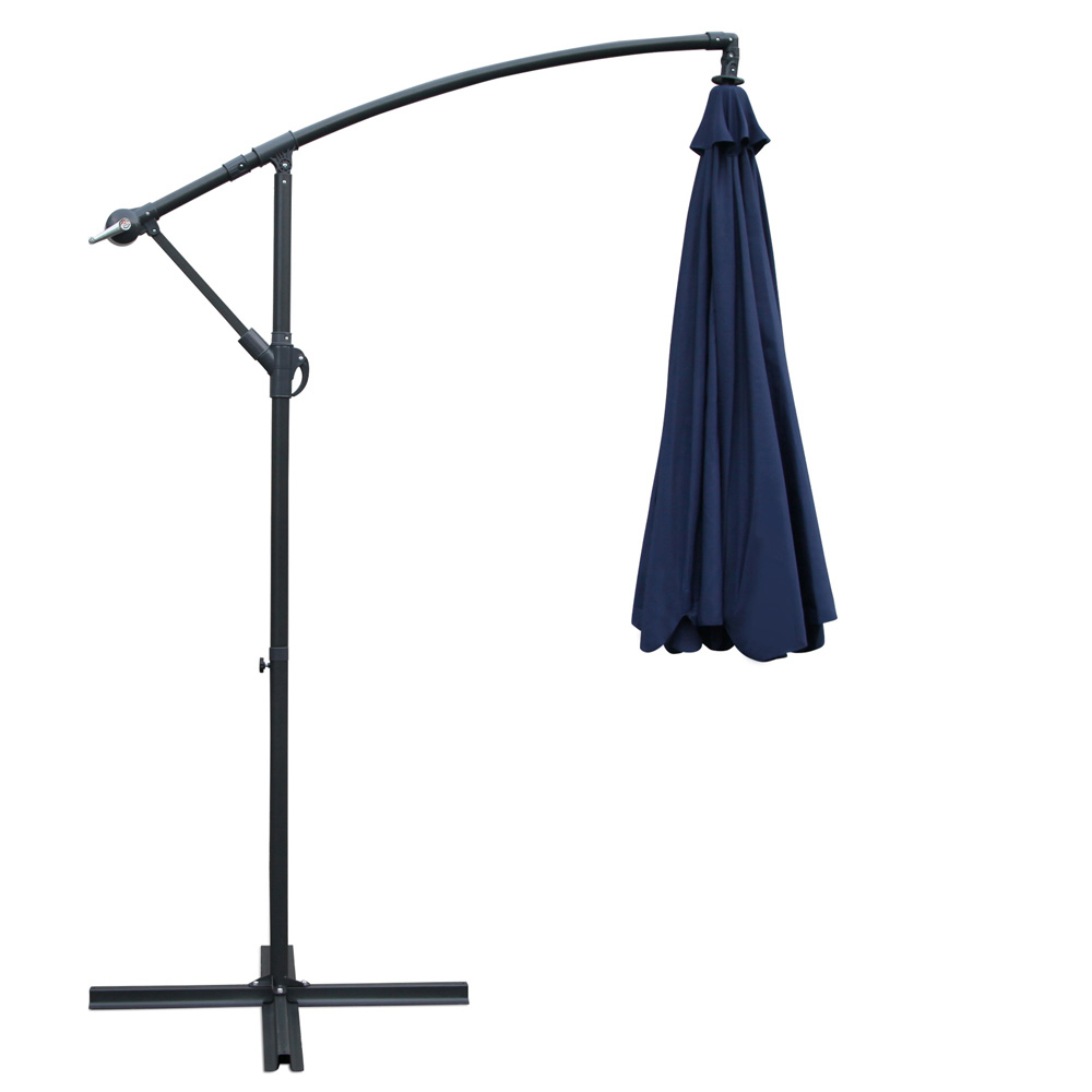Instahut 3m Outdoor Umbrella Cantilever Garden Beach Patio Navy โ image 3