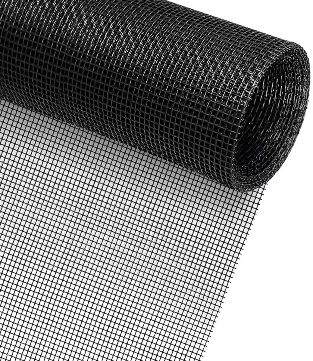 piece - Window screen 120 x 250 cm - Black - Mesh - Universal Window Screen - Custom-made screen mesh - Make your own screen - Anti-mosquito - Insect screen