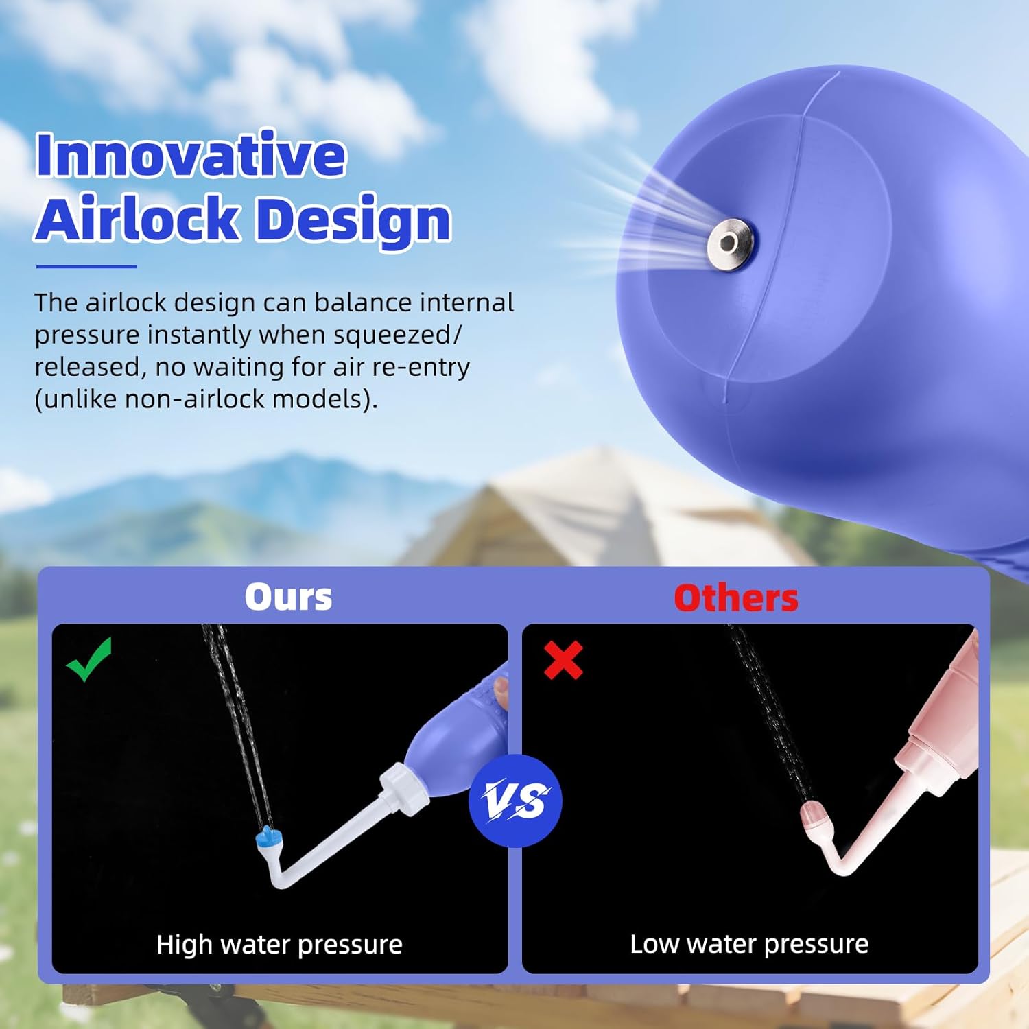 Portable Bidet Sprayer and Travel Bidet with Hand Held Bidet Bottle for Personal Cleansing Use Extended Nozzle - Personal Hygiene Care Toilet Bidet — image 4