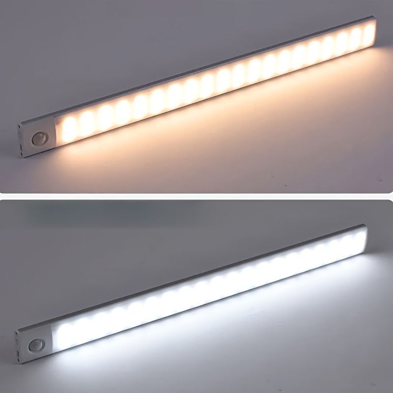 Motion Sensor Night Light LED Night Light Bar Home Lighting Garden Lighting - Silver - Size 50CM — image 4