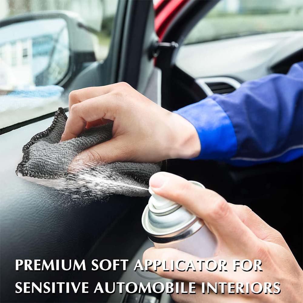 6 PCS Car Interior Cleaning Sponge, Microfiber Scrubbing Pads for Plastic Leather Upholstery, Auto Detailing Scrub Pads, Reusable Multi Surface Sponges — image 5