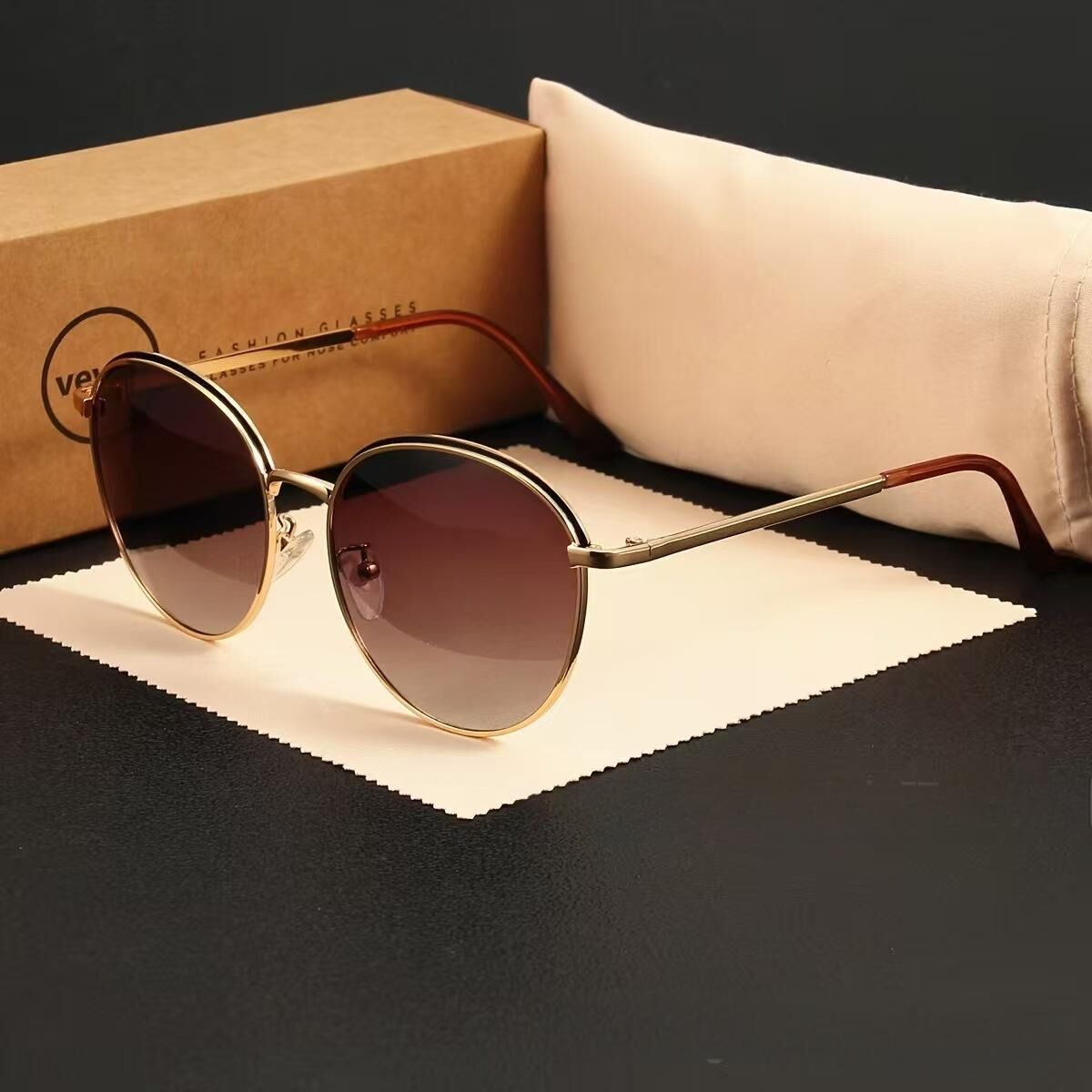 Minority design sense sunglasses-do not bump into individual styles, showing a unique fashion attitude!