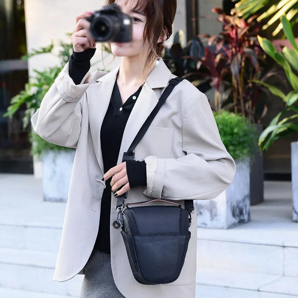 DSLR Camera Bag Triangle Style Mirrorless Cameras Waterproof Shockproof Durable — image 6