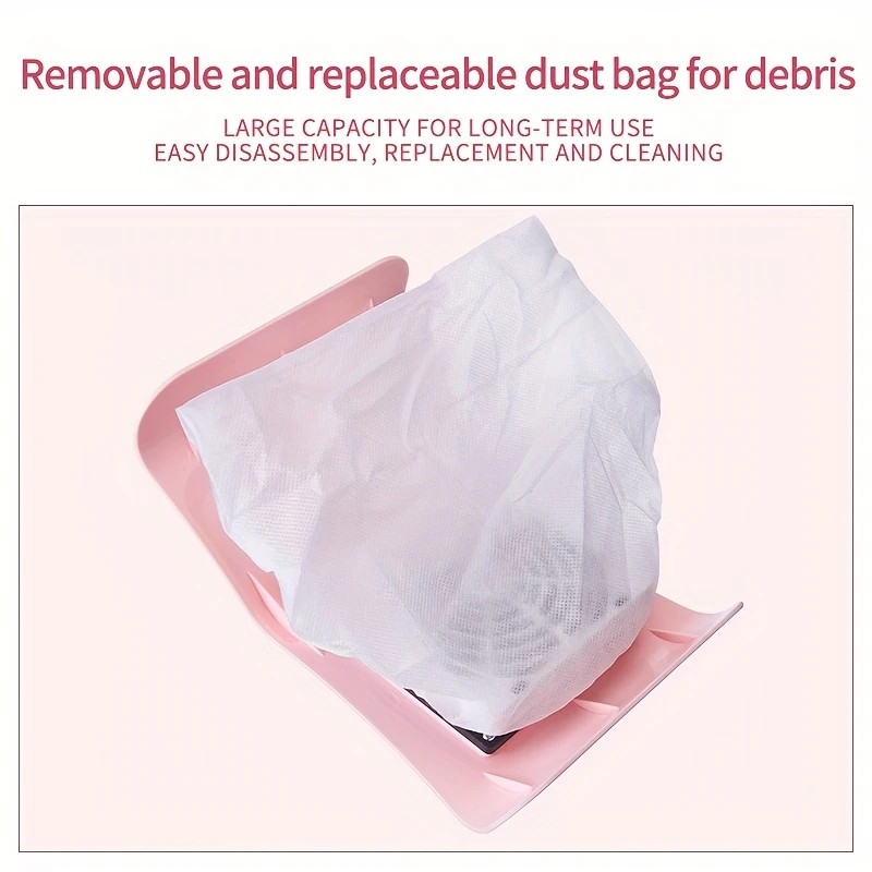 Nail Dust Collector: USB-Powered, Strong Suction, One-Touch Operation, Say Goodbye to Dust Troubles.PINK — image 5