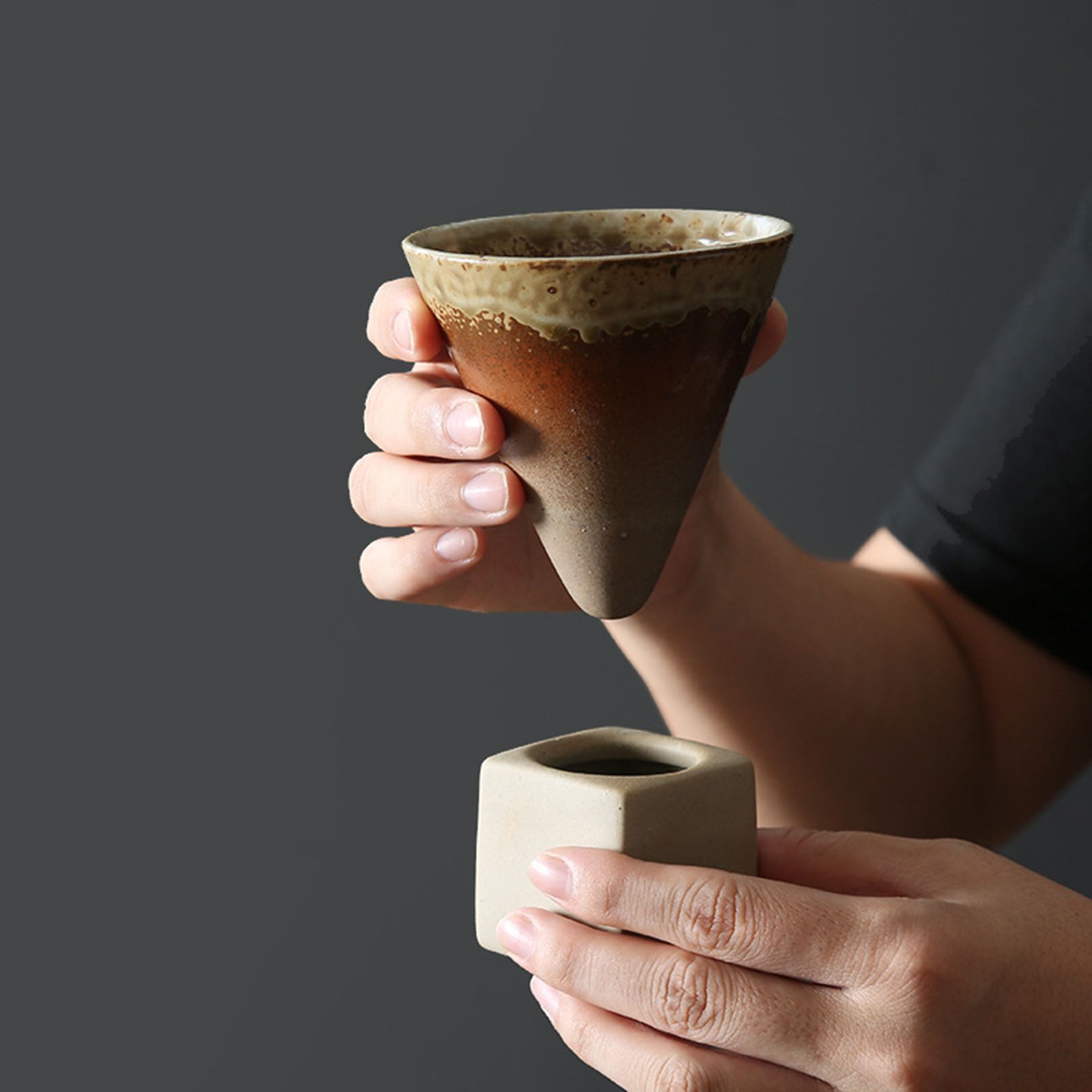 200mL Japanese Pottery Mug Coffee Mug Latte Cup with Base Ceramic Mug โ image 5