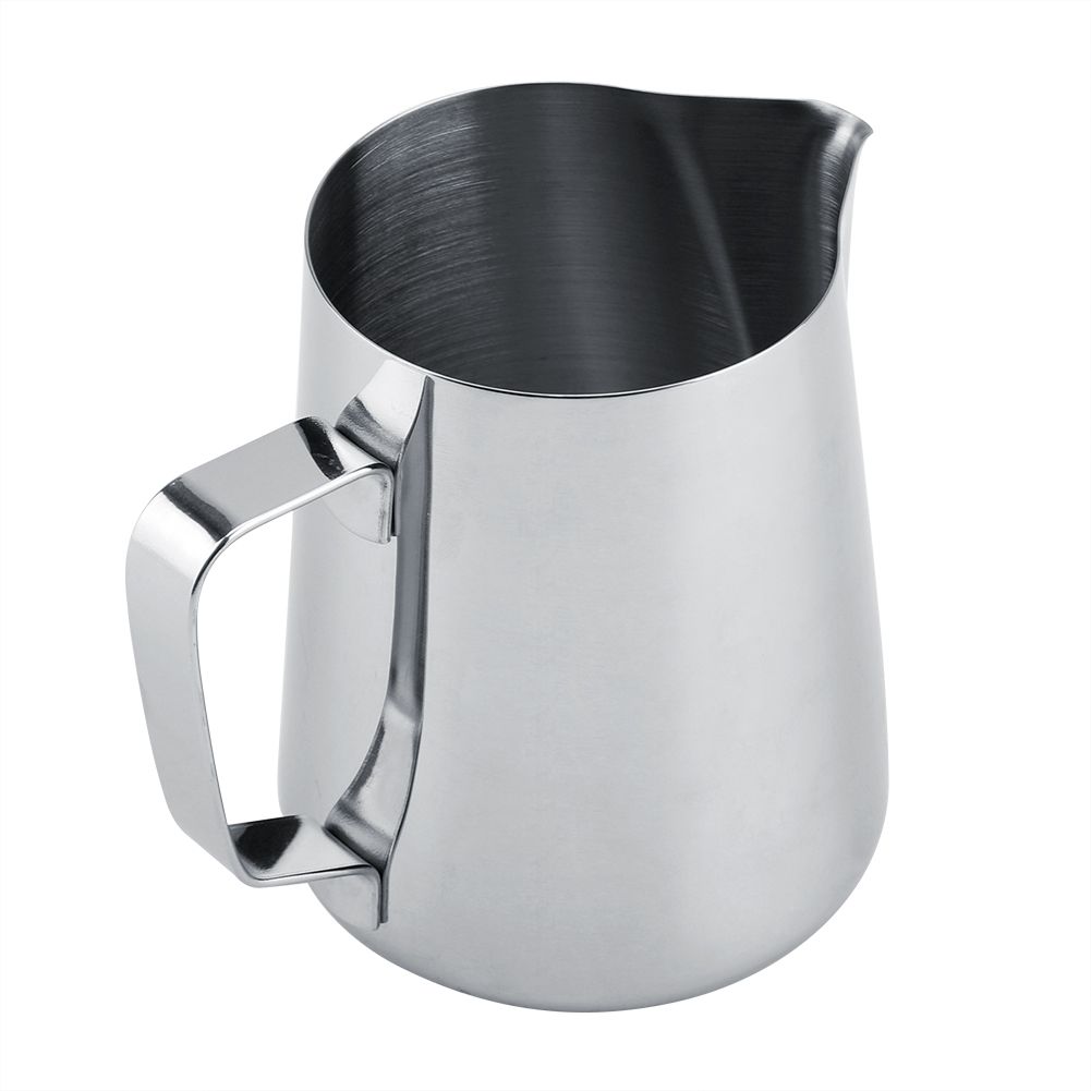 600ml Stainless Steel Measuring Cup Mug Milk Frothing Pitcher Jug for Latte Coffee Art — image 5