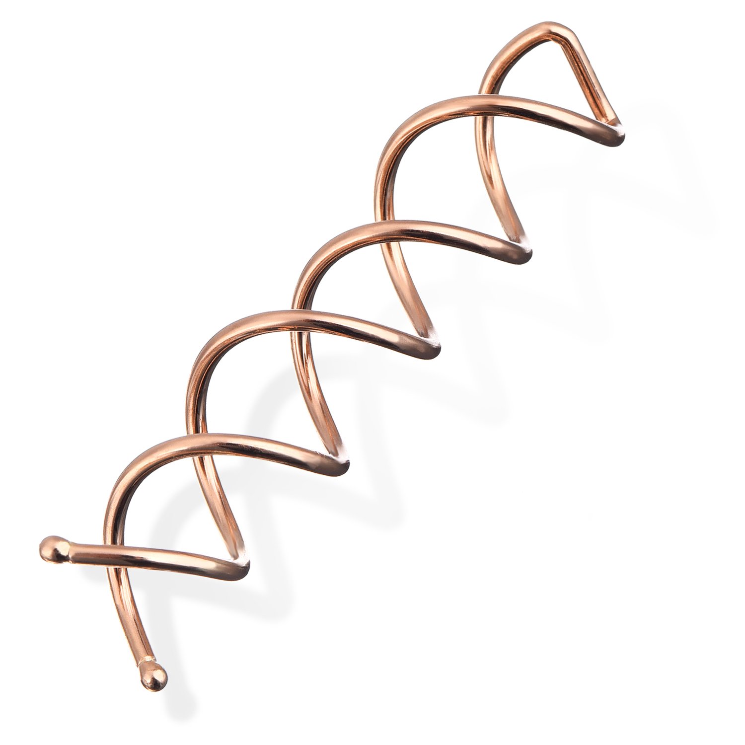 Spiral hair pins - rotating clips - knot rollers - DIY - rotating styling - hair sticks - hair styling tools - 20-piece set - rose gold — image 3