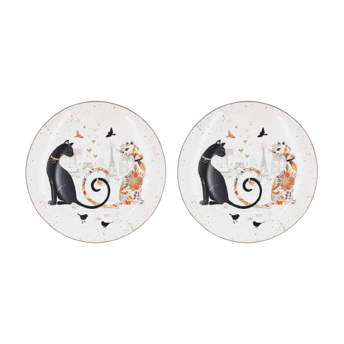 Cat Couple Embossed Entertaining Set — image 2