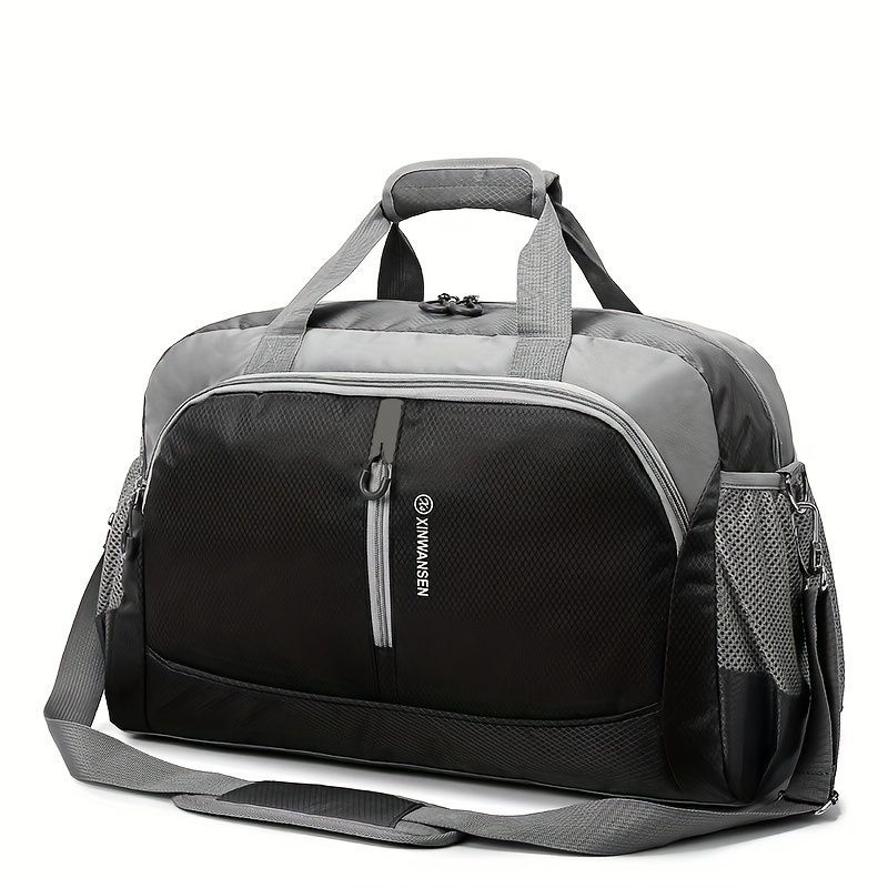 Travel Duffel Bag Multicolor Duffel Durable Travel Bag Spacious Duffel Bag - Black - Size M โ image 5