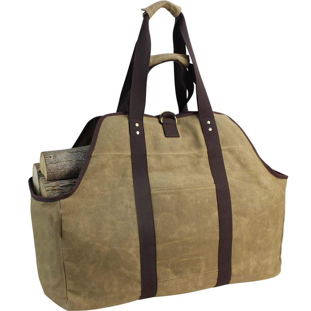 Firewood Storage Bag Khaki