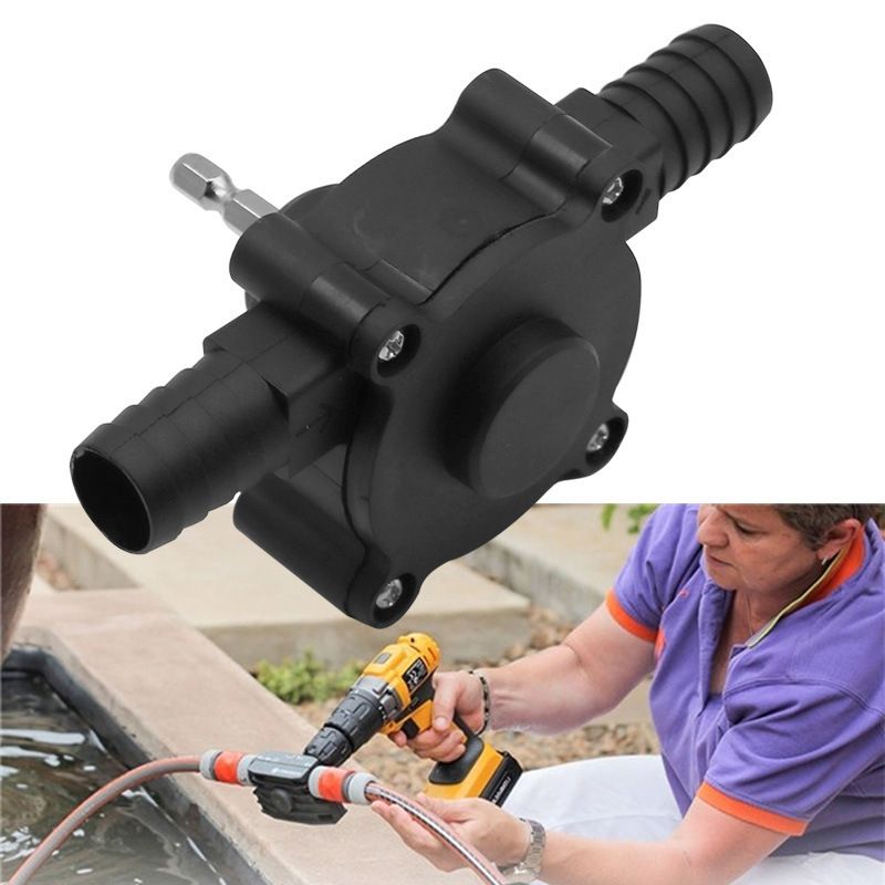 Portable Electric Drill Pump, Self Priming Oil Fluid Water Transfer Pump Electric Water Pump Household Hand Pump — image 2
