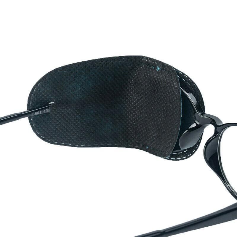 Universal Eye Patch Mask for Strabismus and Amblyopia Glasses Cover Training Aid - Black — image 5