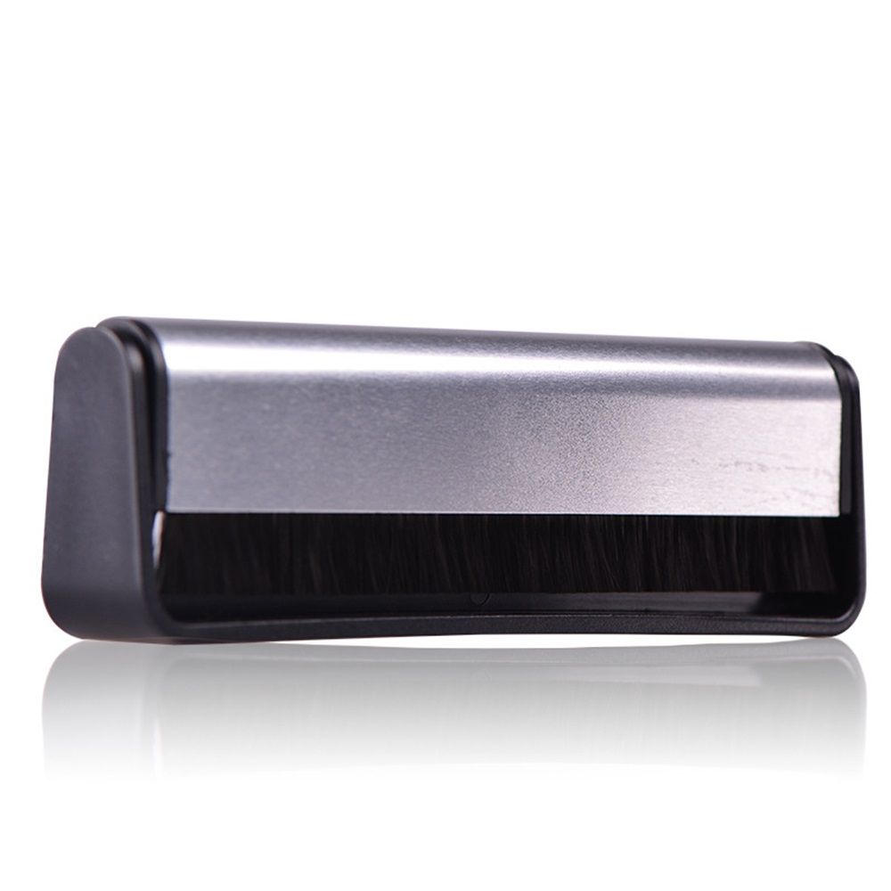Vinyl Record & Stylus Cleaning Kit with 2-in-1 Anti-Static Carbon Fiber & Soft Velvet LP Brush and Stylus Brush (VB52)