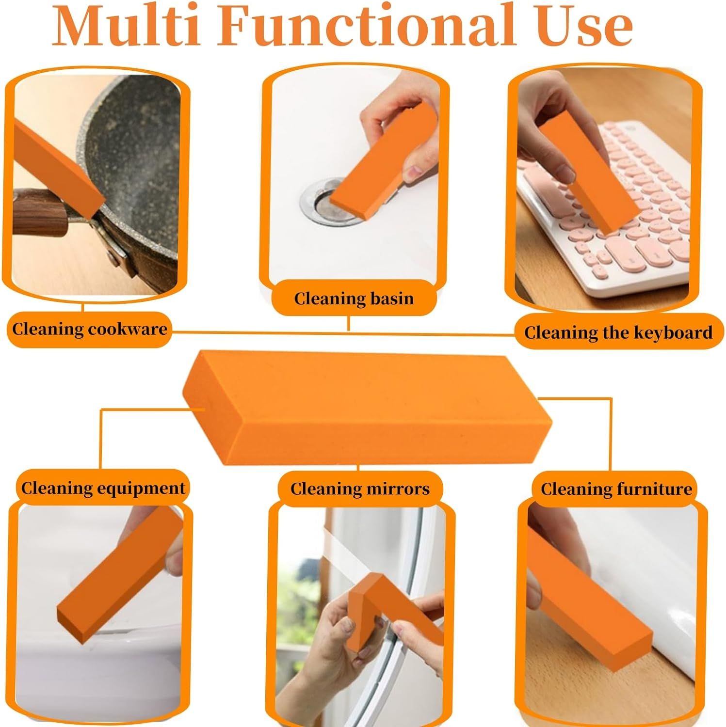 Rust Eraser Stainless Steel and Stainless Steel Decontamination Artifact Powerful Cleaning Eraser โ image 5