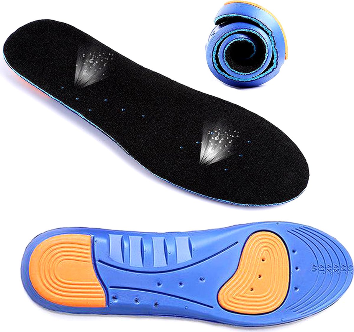 Gel Insoles | Medical PU Material | Insoles | Footpads | Blue | 41 - 46 — image 4