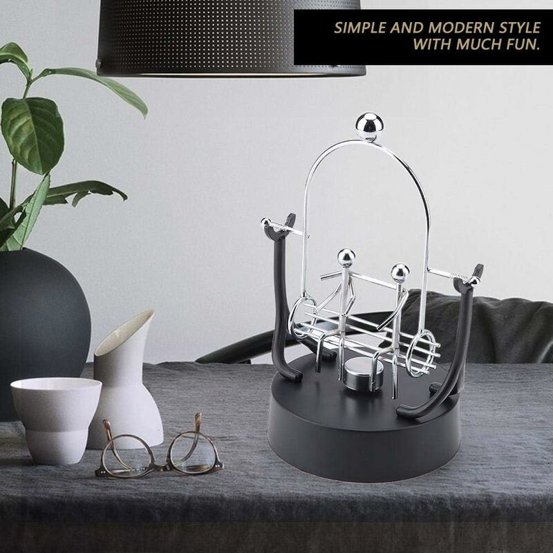 Electronic Perpetual Motion Shake Wiggle Device Swinging Balance Bicycle Physics Science Desk Toy — image 2