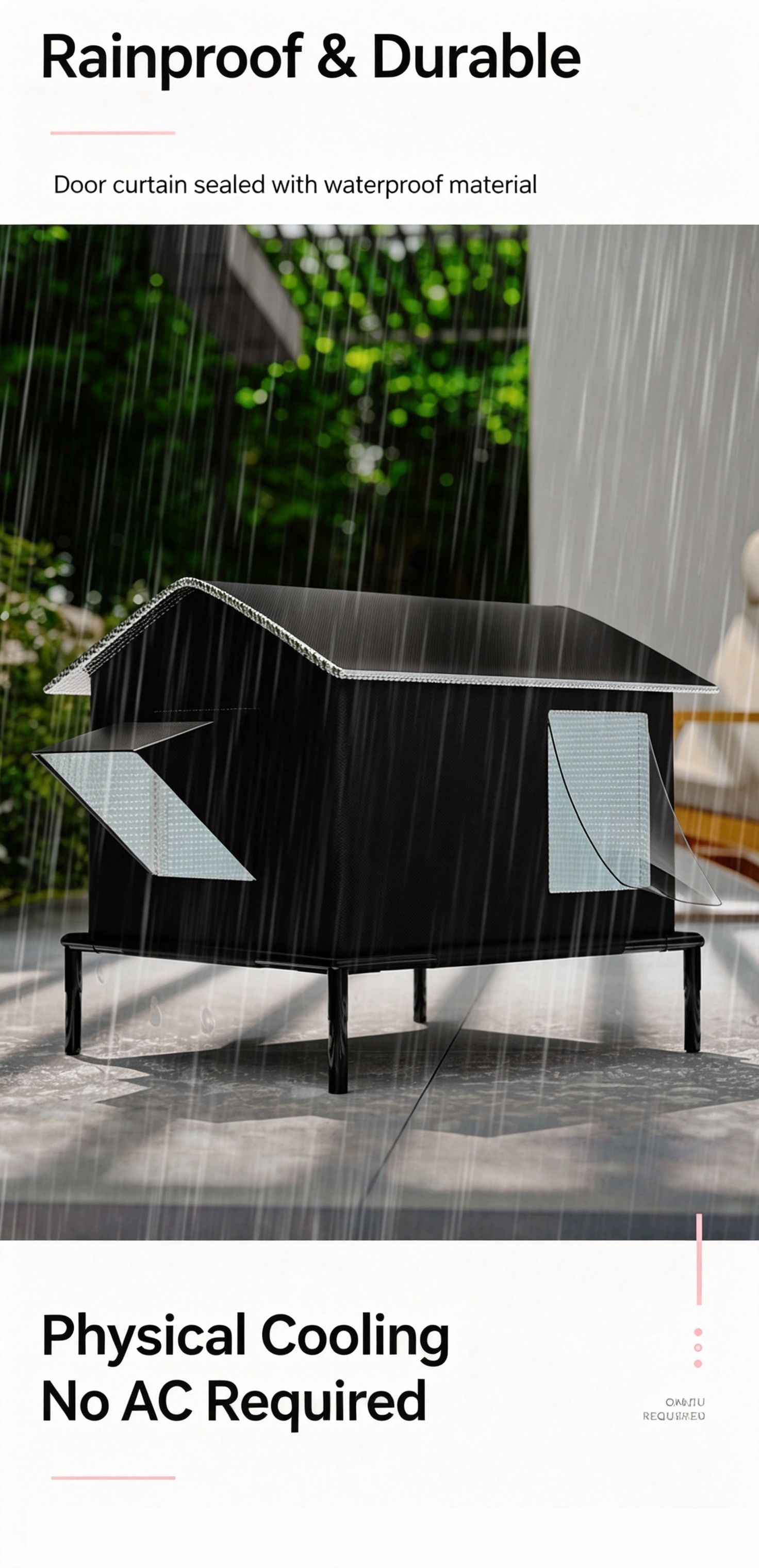 Winter removable and washable cold resistant outdoor pet nest,Without ice box โ image 4