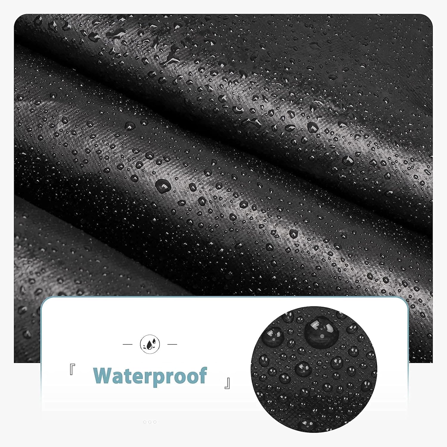 Waterproof Small Round Grill Cover - Fits George Foreman, Techwood, Cuisinart, Homewell Electric Grills, Weber Jumbo Joe Charcoal Grill and More - 19.2" โ image 5