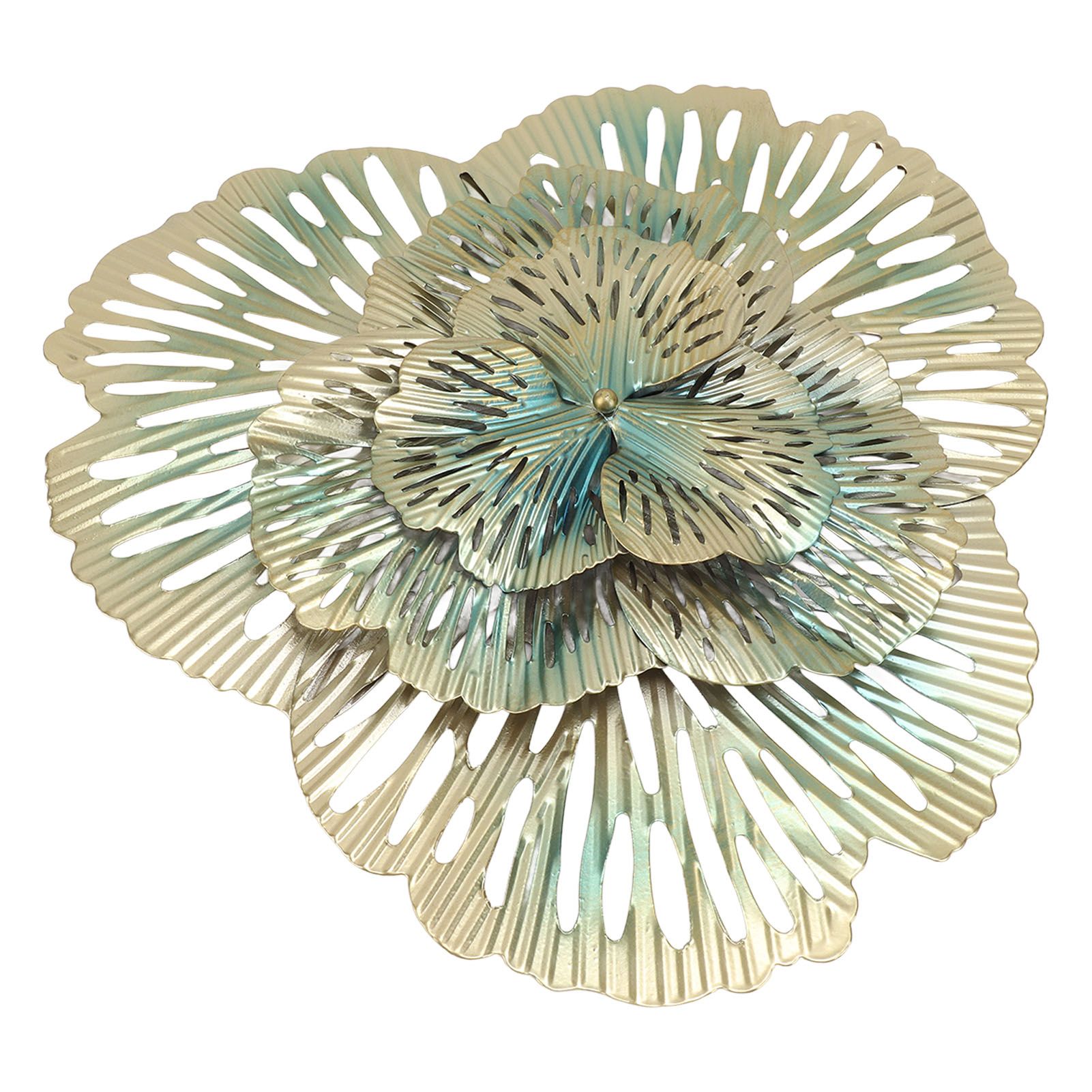 Metal Wall Decor Modern Stylish Triangular Ginkgo Flower Iron 3D Wall Sculpture for Living Room Bedroom Hall Type A โ image 4