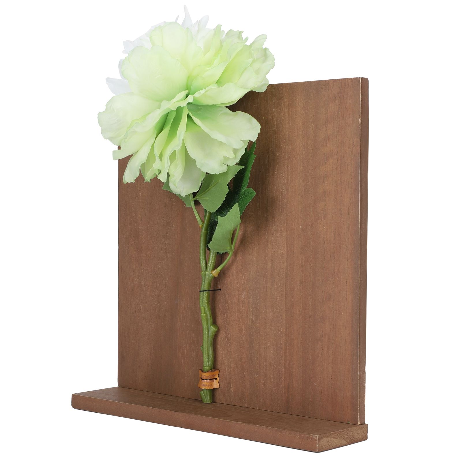 Artificial Flower Hanging Ornaments with Wood Board Indoor Living Room Bedroom Wall Decorations — image 3