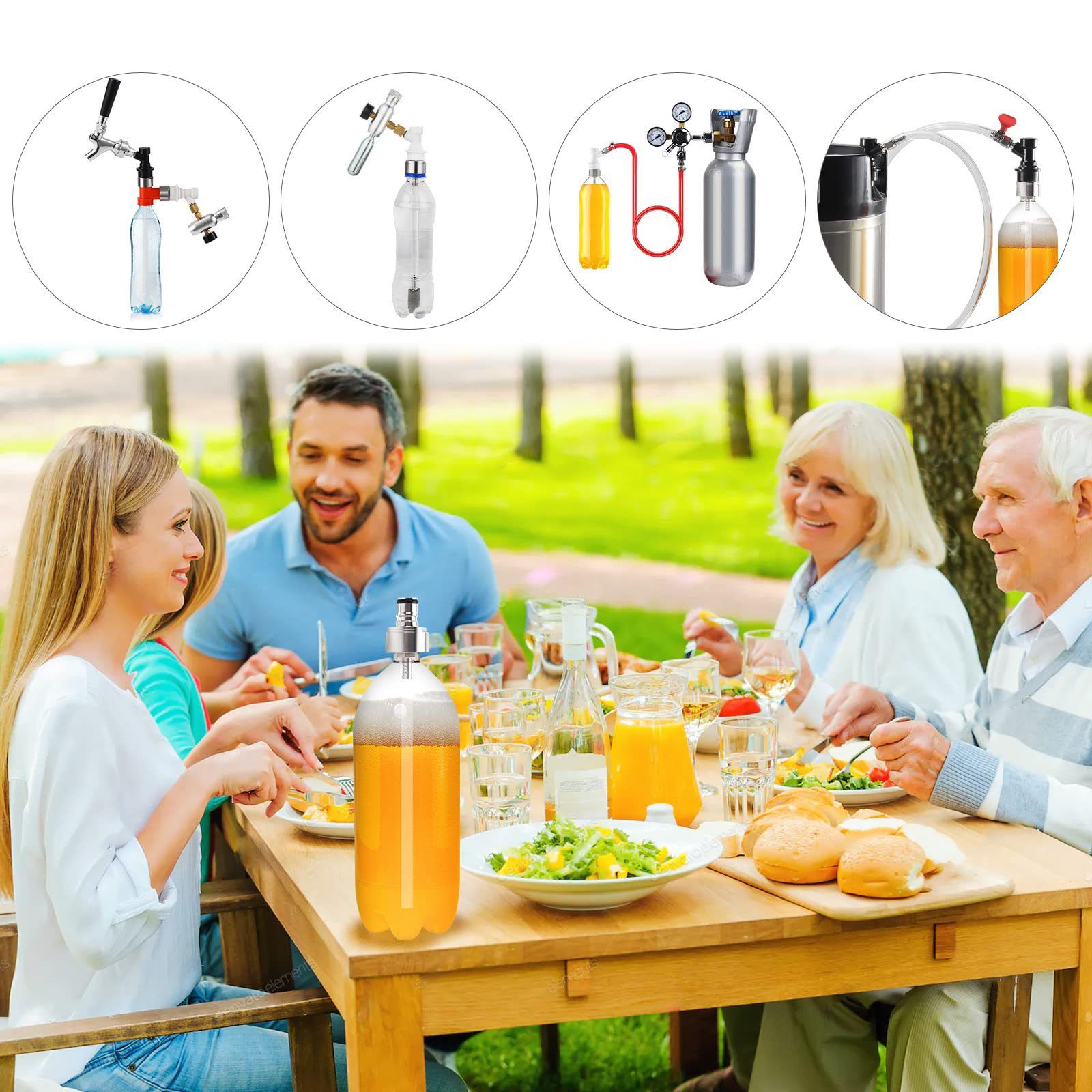 Stainless Carbonation Cap Homebrew Soft Drink Bottle Filling Stainless Steel Carbonation/Line Cleaning — image 5
