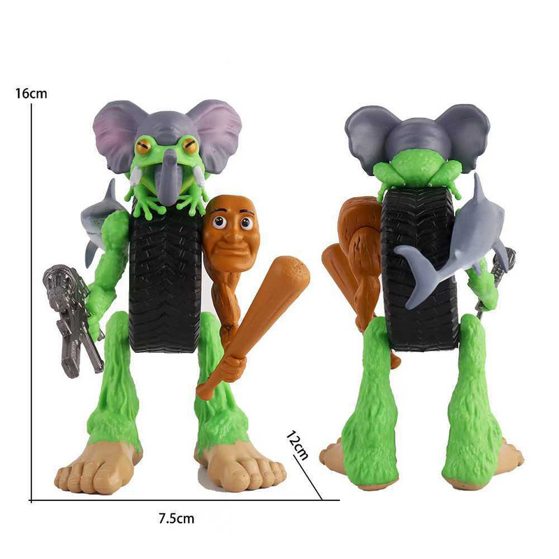 Eight-piece set Whimsical Creature & Monster Figurine Collection - Set of Bizarre PVC Mini Toys for Desk Decor โ image 3
