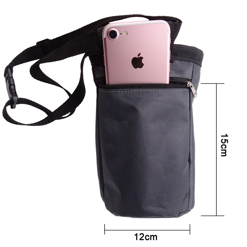 2PCS Black Professional Rock Climbing Gear Bag - 840D Heavy Duty Oxford Cloth Waist Pouch for Mountaineering, Bouldering, and Outdoor Equipment Storage โ image 3