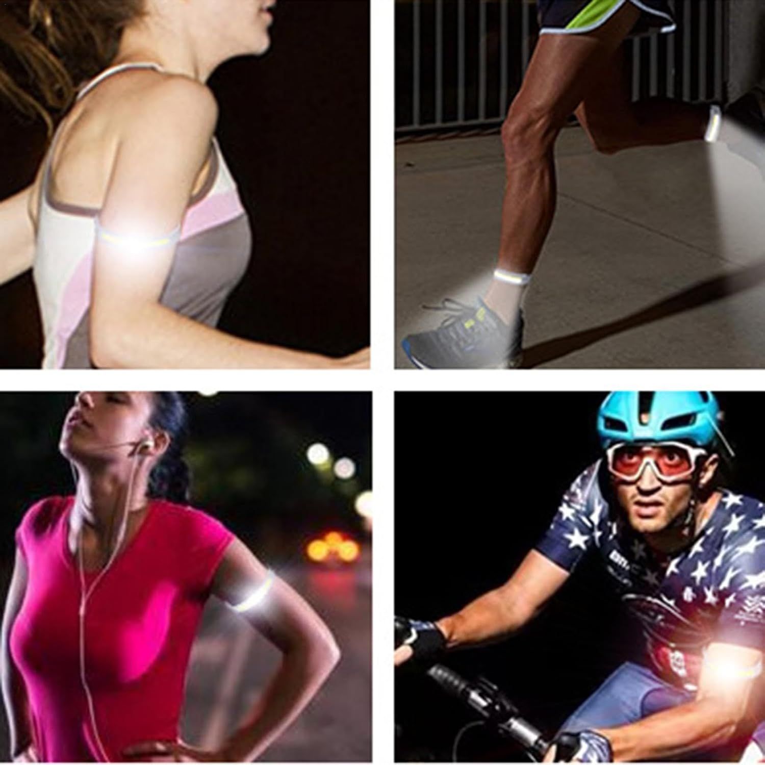 1 Piece USB Rechargeable LED Running Light 3 Modes Red โ image 2