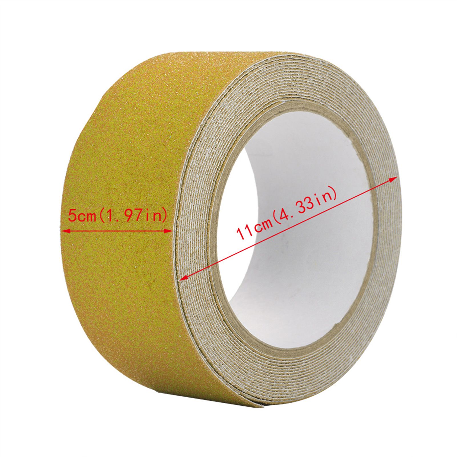 Colorful 5M*5cm PVC NOn Slip Anti Skid Adhesive Tape for Stair Step Floor Safety Decor (Yellow) โ image 6