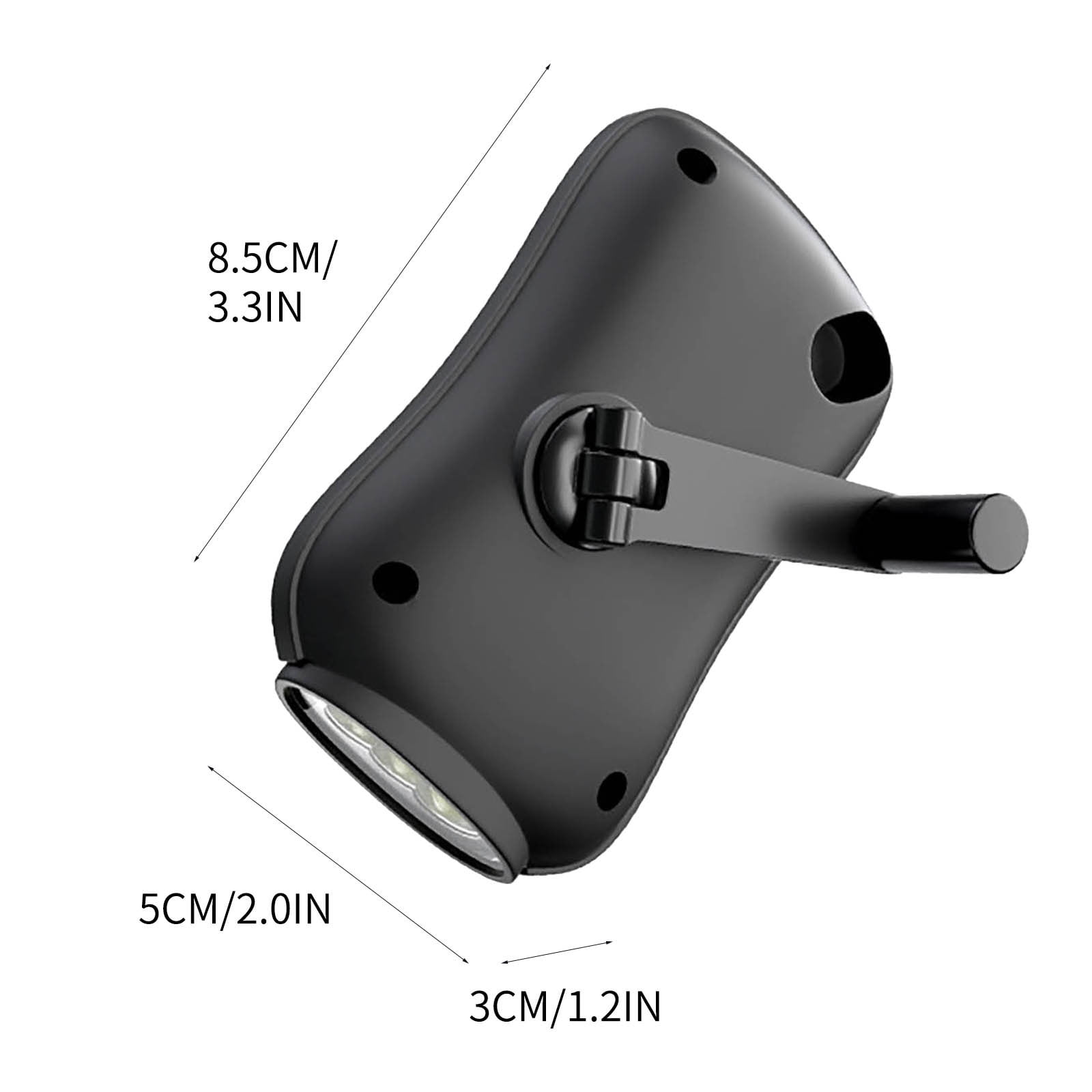 Crank Flashlight, Emergency Rechargeable LED Flashlight, Portable Camping Light, Self Powered Rechargeable Flashlight for Outdoor Mountaineering Backpack โ image 5