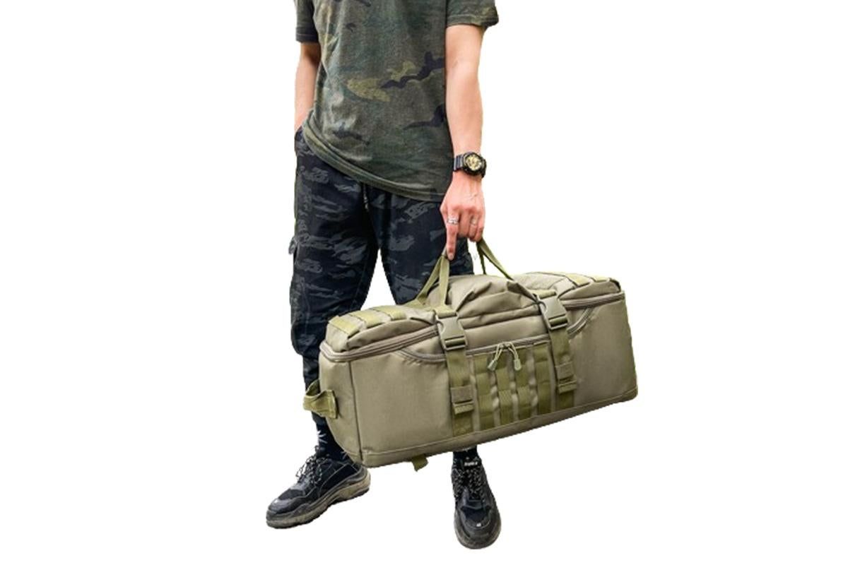 3-in-1 Duffle Bag Messenger Pack Military Tactical Backpack -Green โ image 3